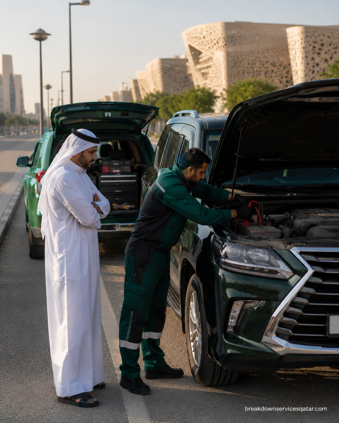 Battery Jump Start Qatar