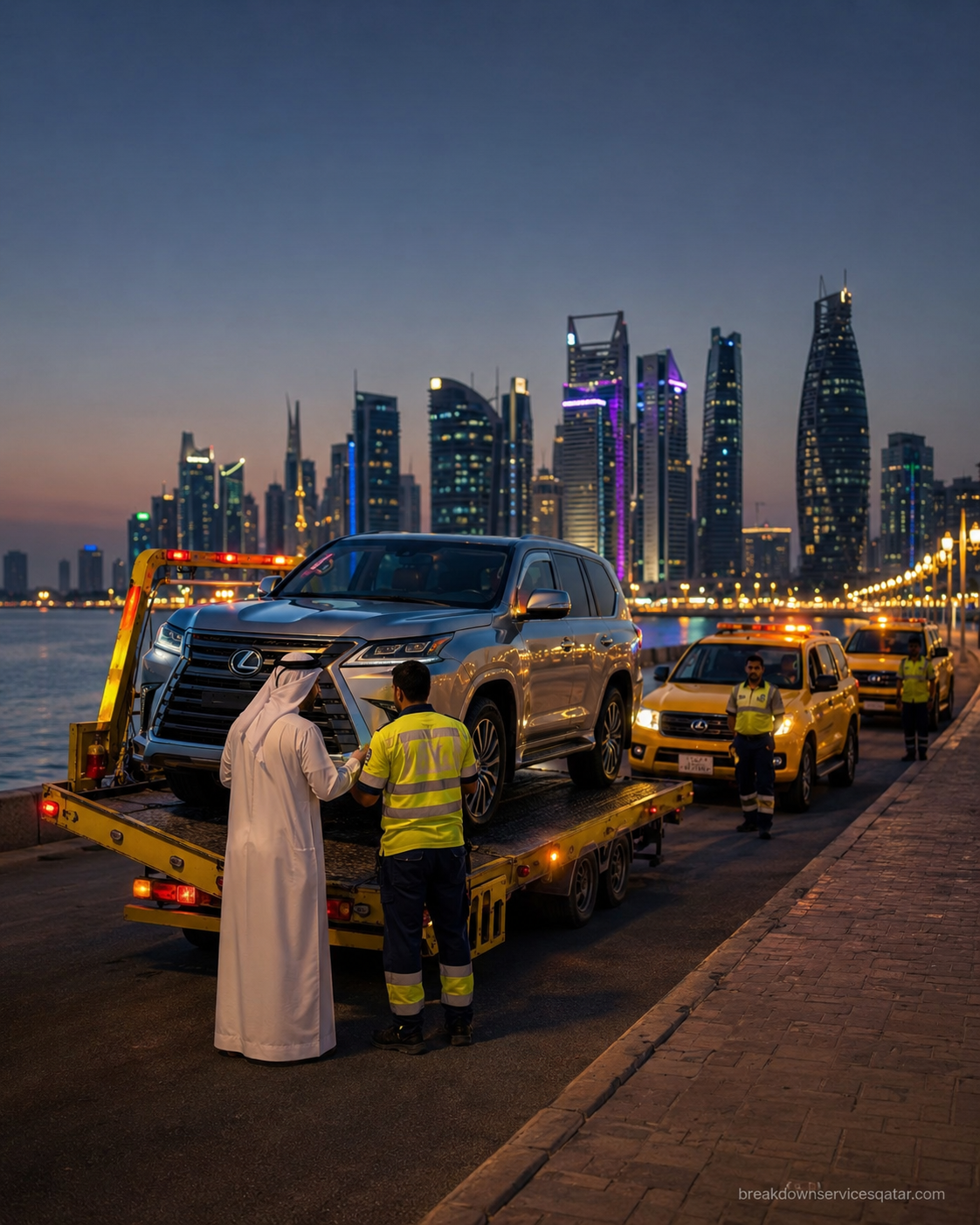 Flatbed Towing Qatar roadside assistance