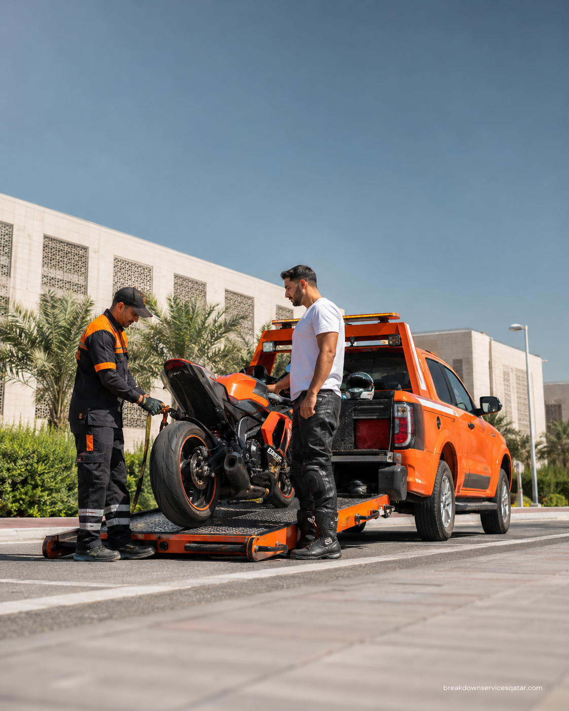 Motorcycle Towing Qatar roadside assistance