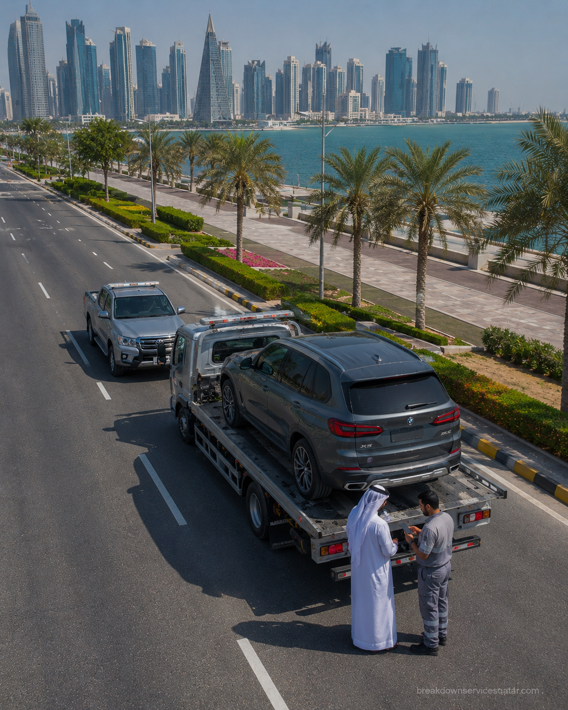 Towing Service Lusail roadside assistance
